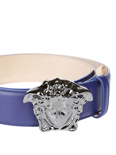 versace collection blue belt|Versace v belt.